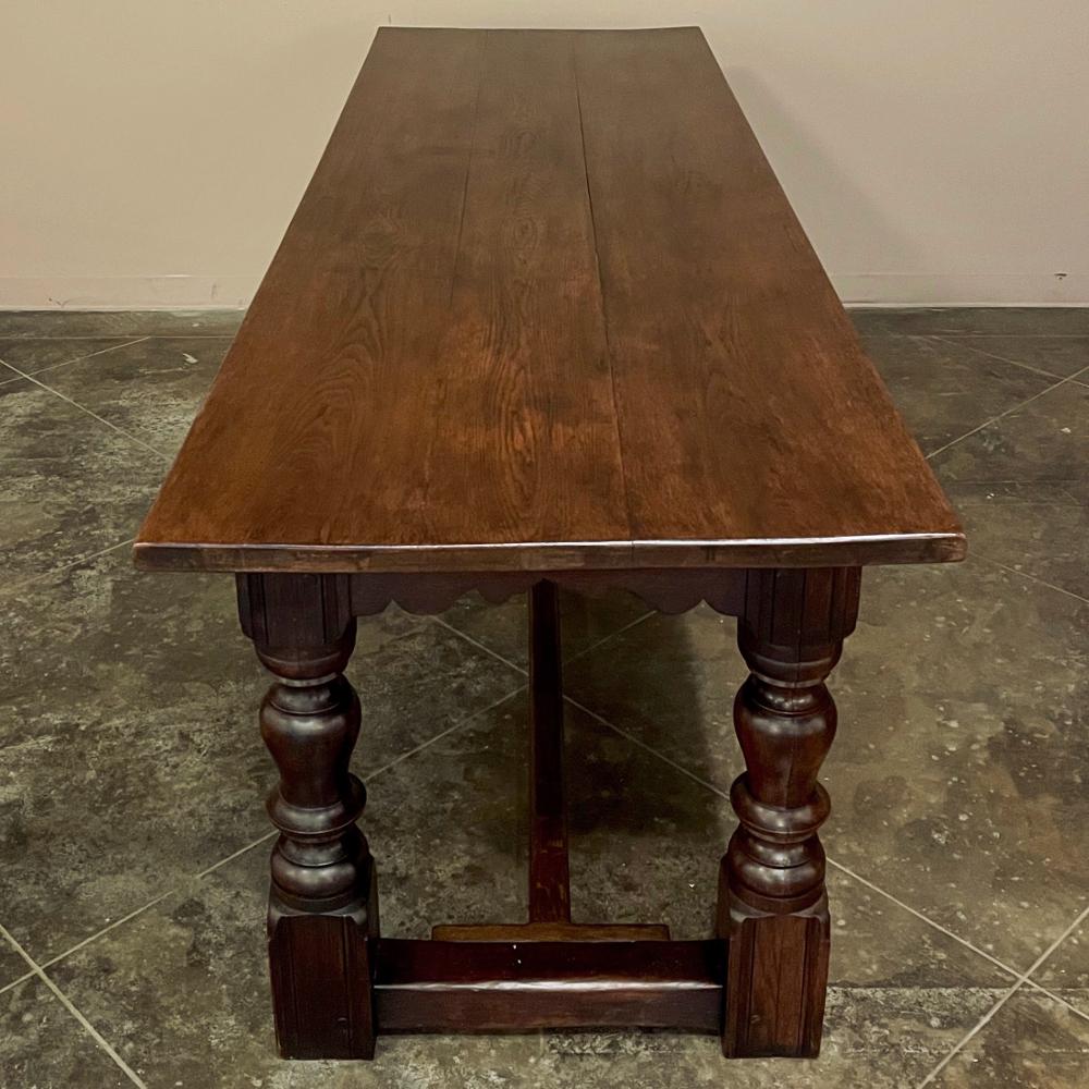 Mid-19th Century Rustic Country French Farm Table For Sale 1
