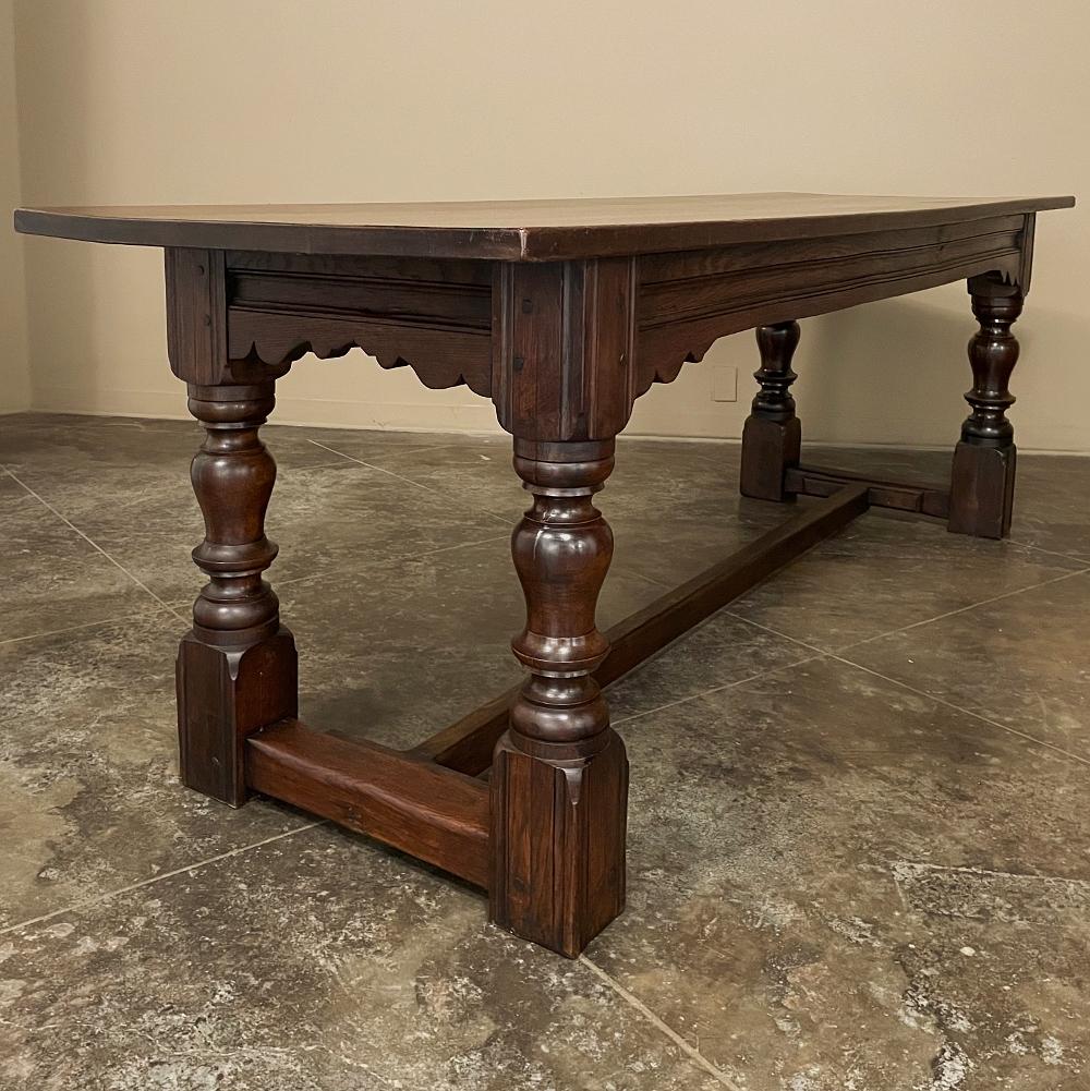 Mid-19th Century Rustic Country French Farm Table For Sale 2