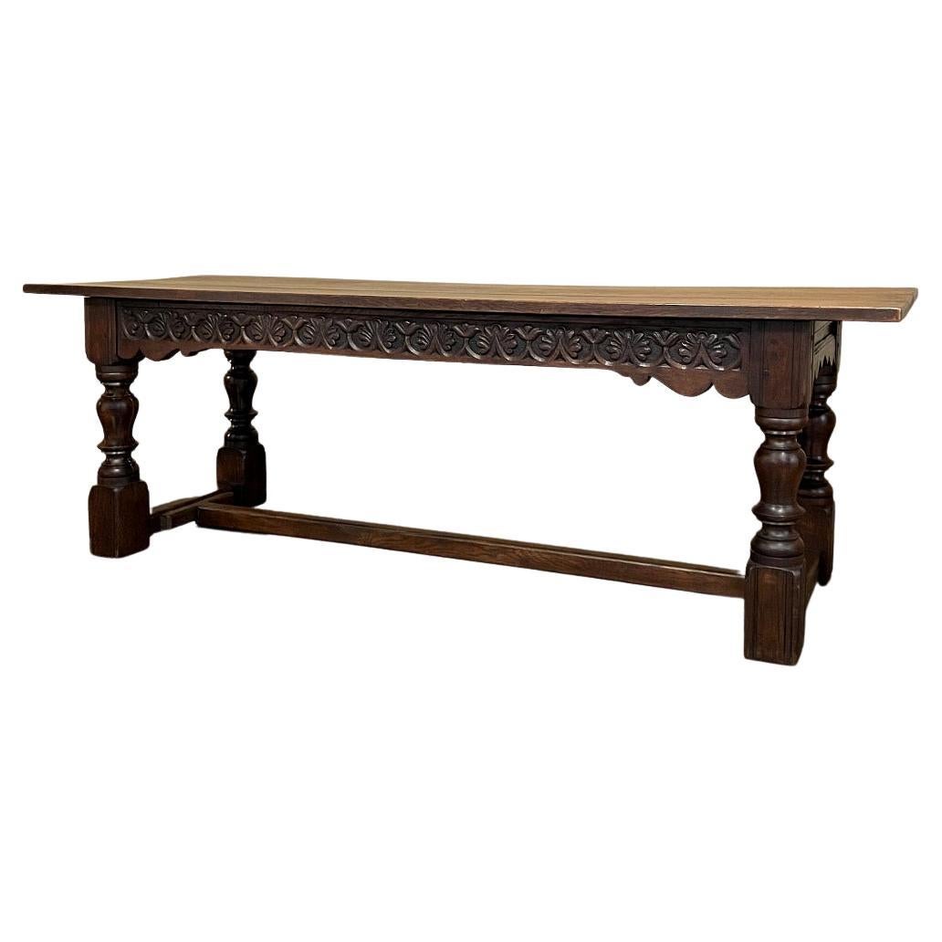 Mid-19th Century Rustic Country French Farm Table For Sale
