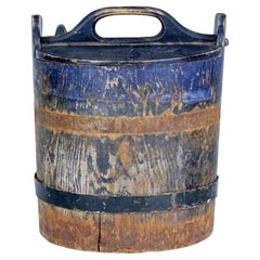 Antique Mid 19th century rustic Swedish pine storage box