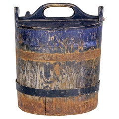 Antique Mid 19th century rustic Swedish pine storage container