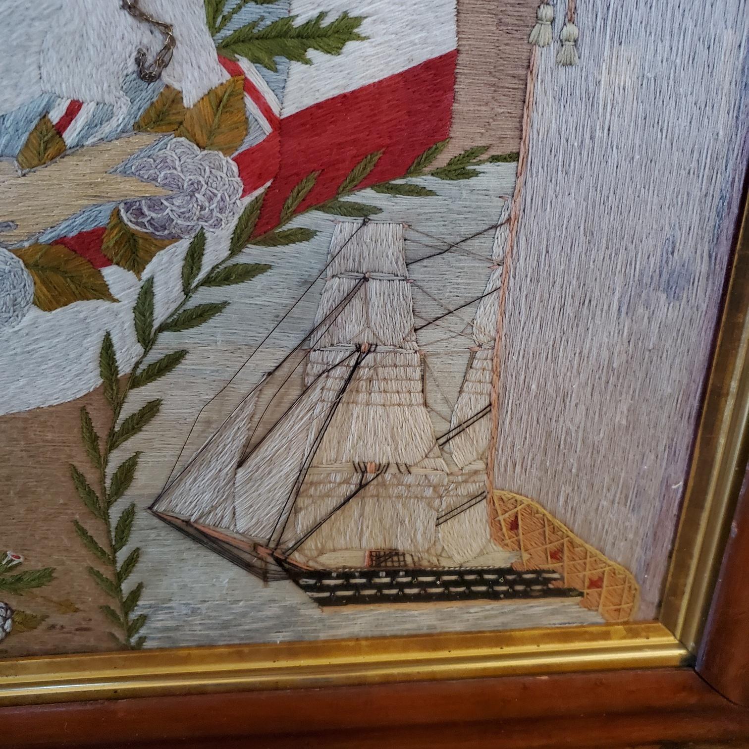 Mid 19th Century Sailor's Elaborate Woolie For Sale 4