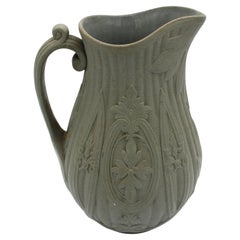 Mid-19th Century Salt Glazed Stoneware Pitcher