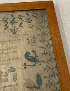 Mid-19th Century Sampler by Jane Richards Aged 10 Years, 1845