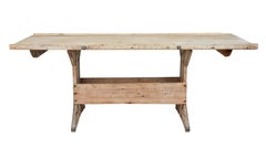 Mid-19th Century Scandinavian Pine Bakers Table