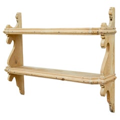 Mid 19th century Scandinavian pine wall shelves