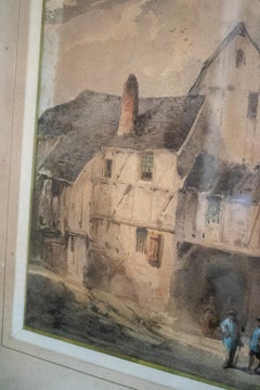 Mid-19th Century Scandinavian Town Landscape Watercolour