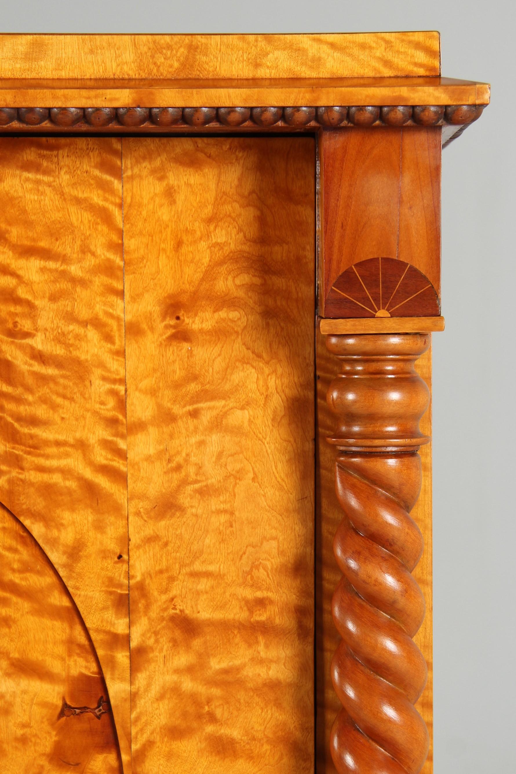 Swedish Secretaire from 1857 with Trick Lock and Secret Compartements In Good Condition For Sale In Greven, DE