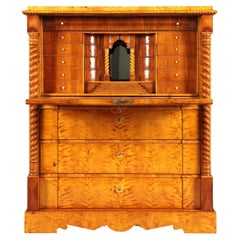 Secretaire svedese del 1857 con serratura a stratagemma e scomparti segreti