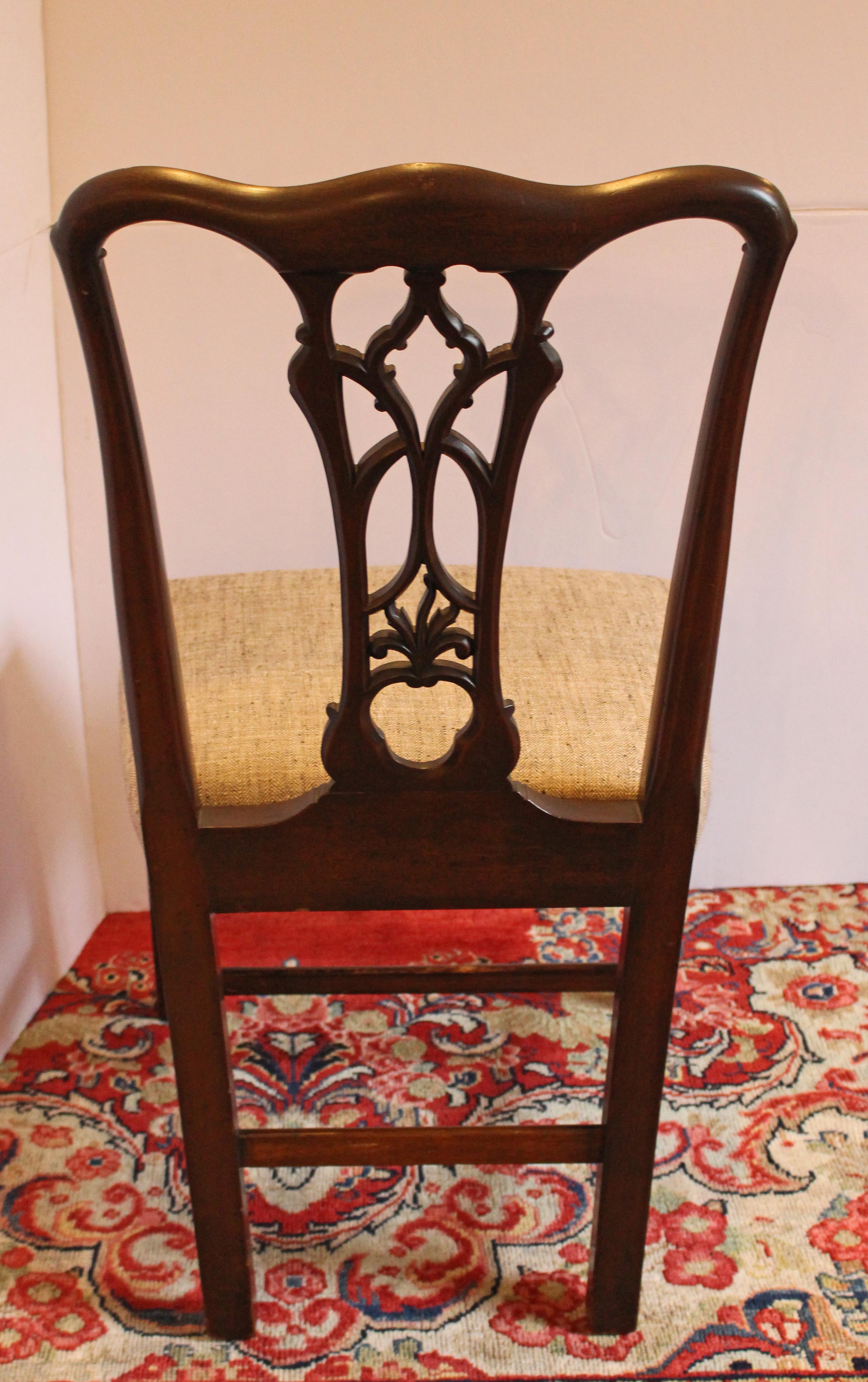 Mid-19th Century Set of 8 Chippendale Gothic Dining Chairs 4