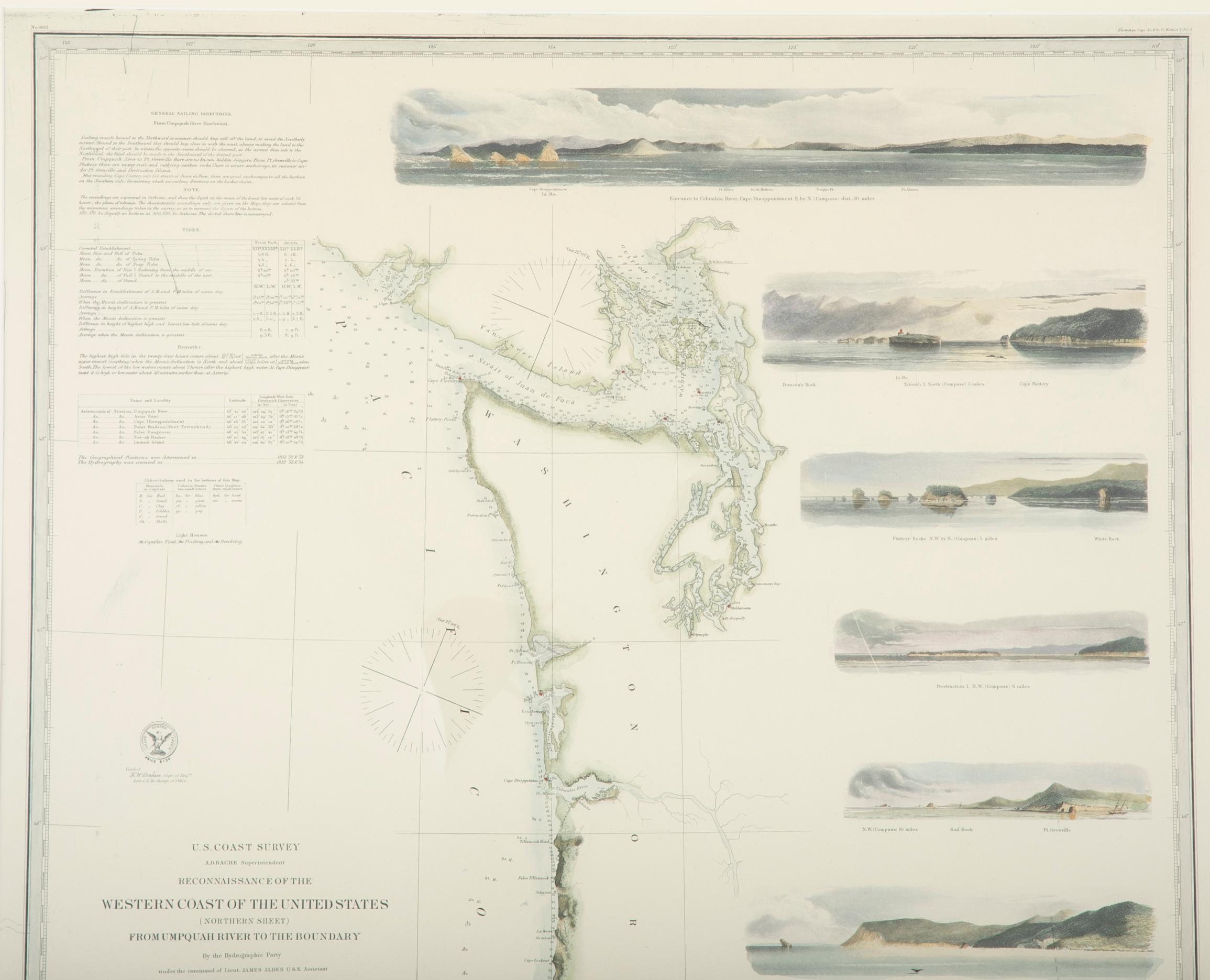 Mid-19th Century Set of Three Charts of the West Coast 6