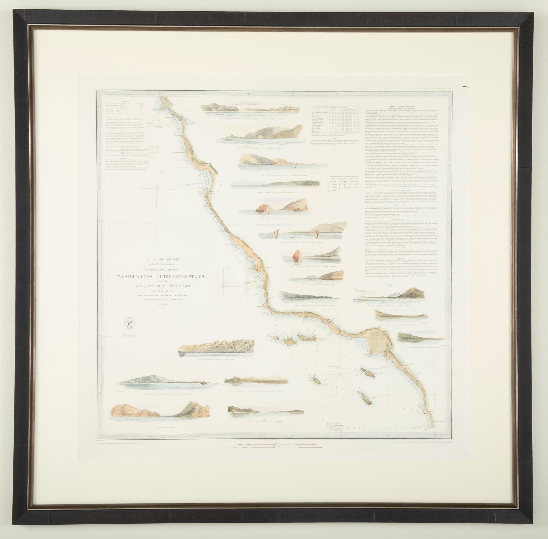 Mid-19th Century Set of Three Charts of the West Coast 9