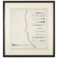 Mid-19th Century Set of Three Charts of the West Coast