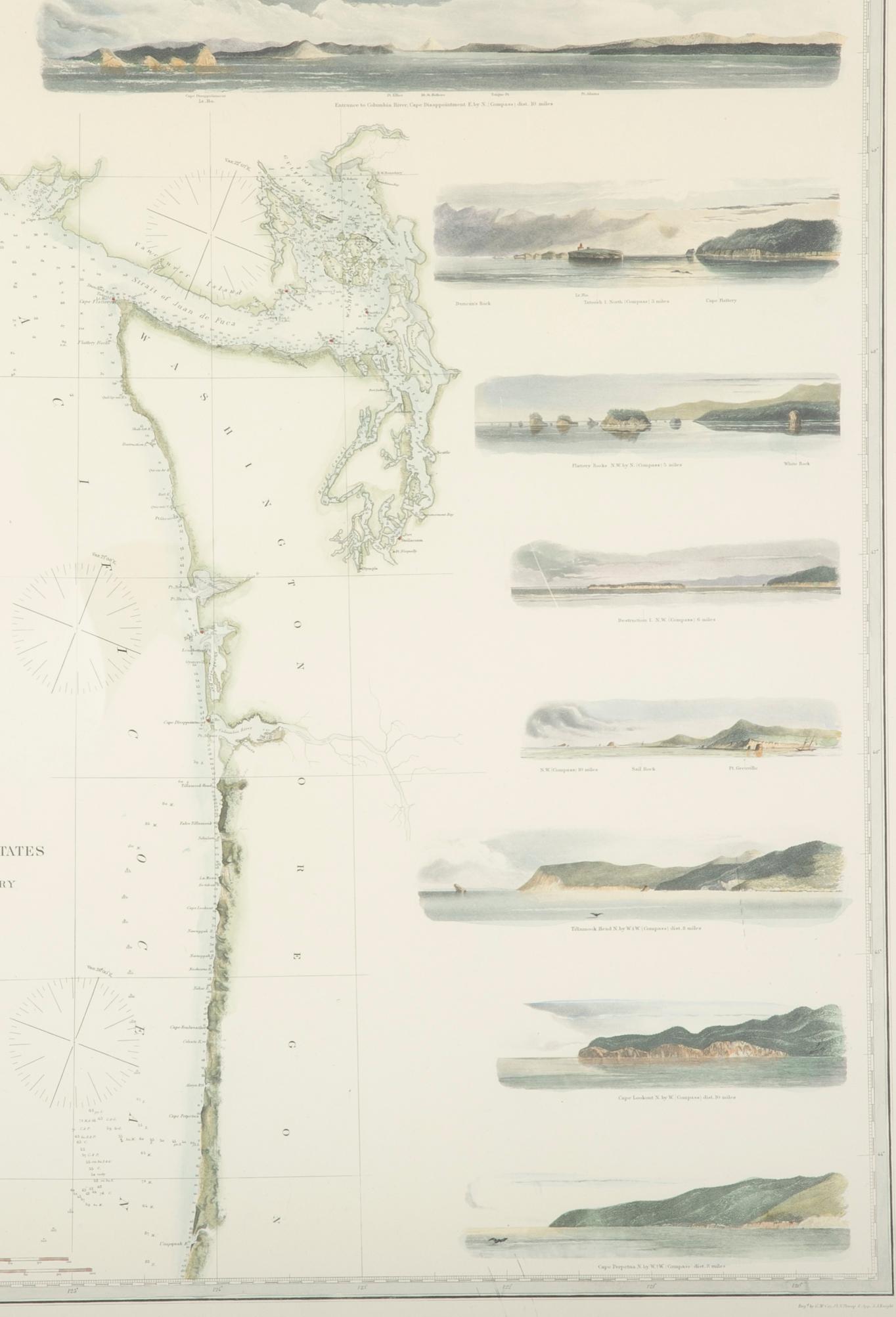 Mid-19th Century Set of Three Charts of the West Coast 4