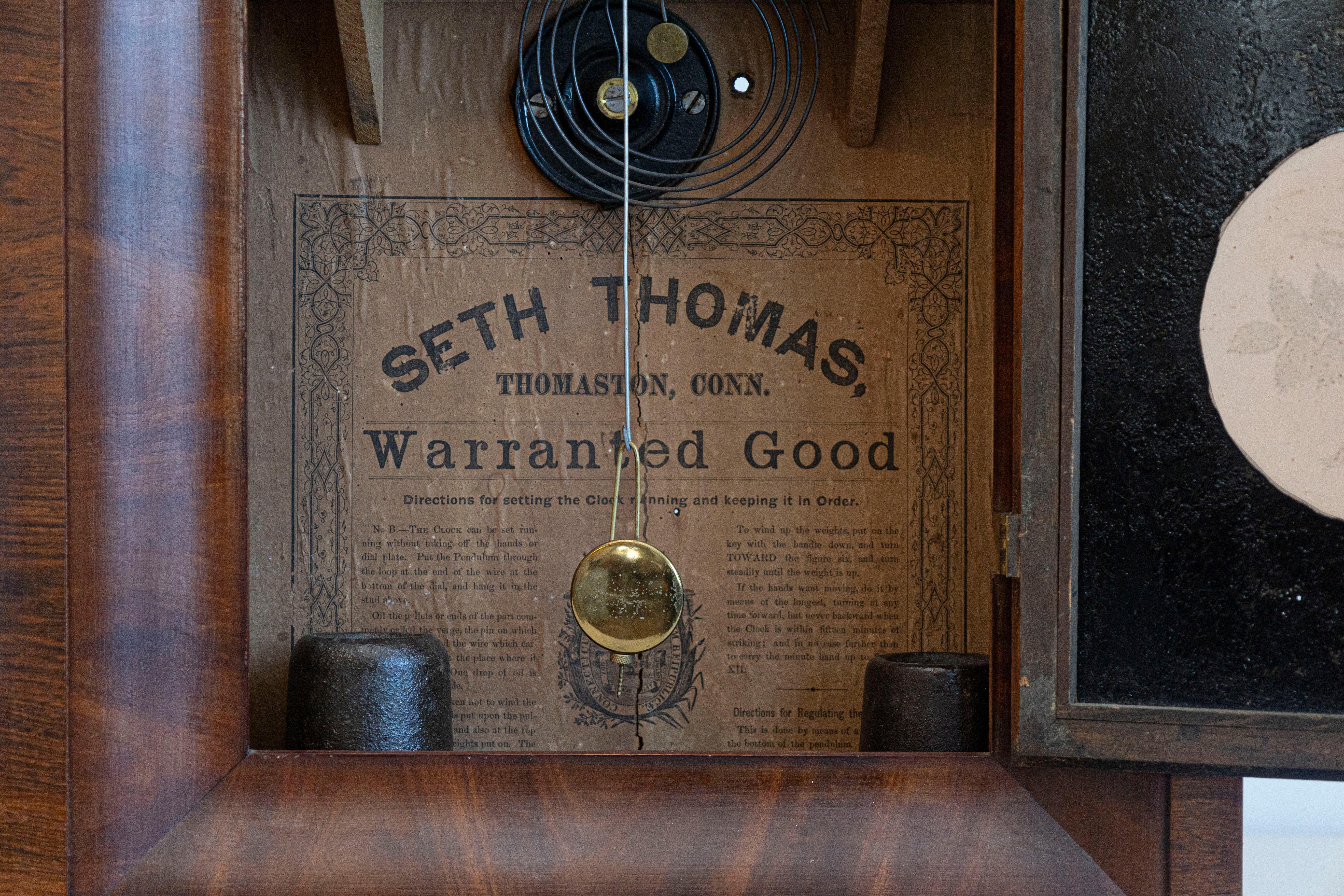 Mid-19th Century Seth Thomas Ogee Shelf Clock For Sale 1