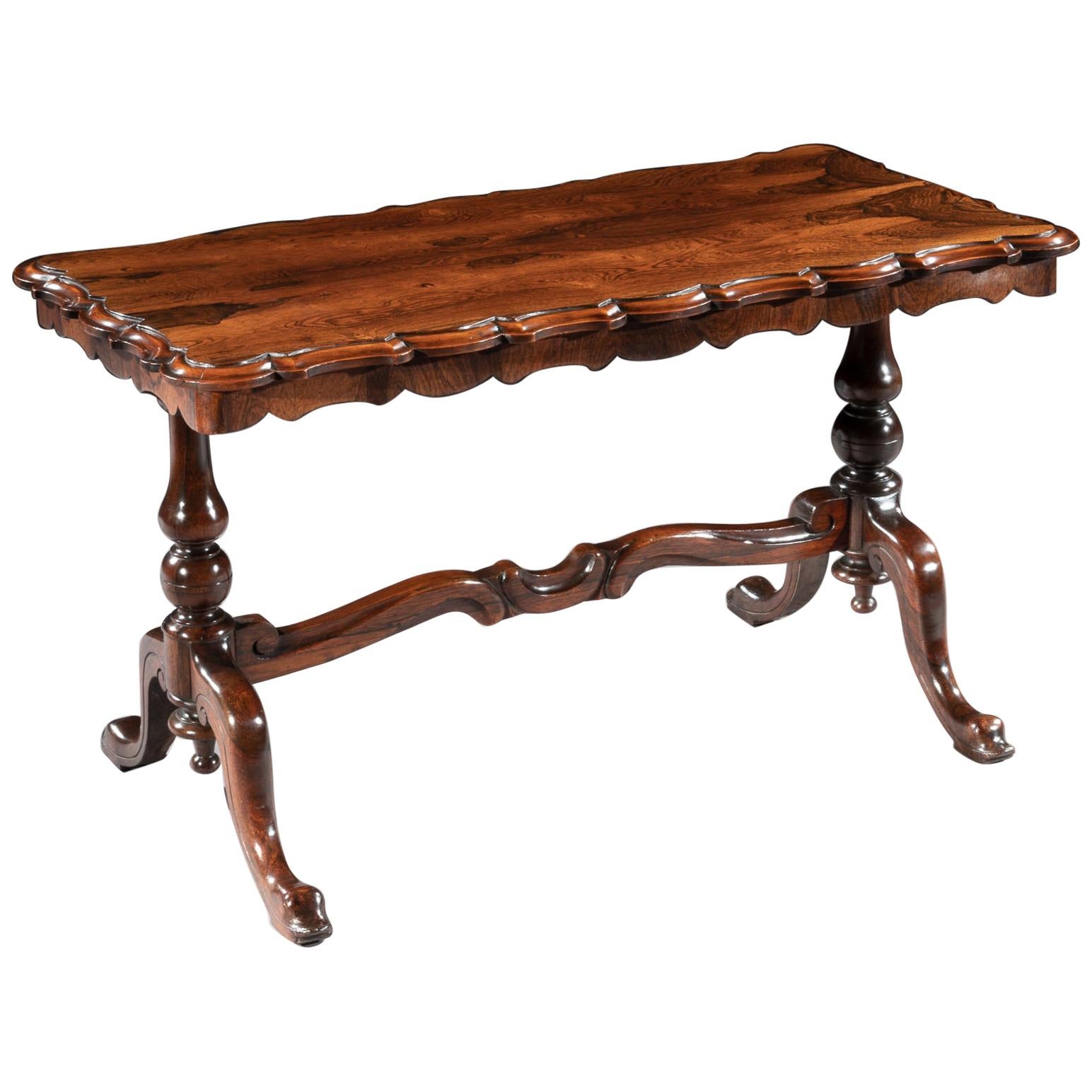 Mid-19th Century Shaped Rosewood Coffee Table