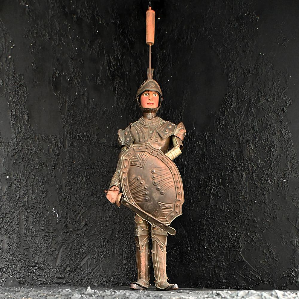 Sizilianischer Marionette-Ritter mitild aus der Mitte des 19. Jahrhunderts  (Volkskunst) im Angebot