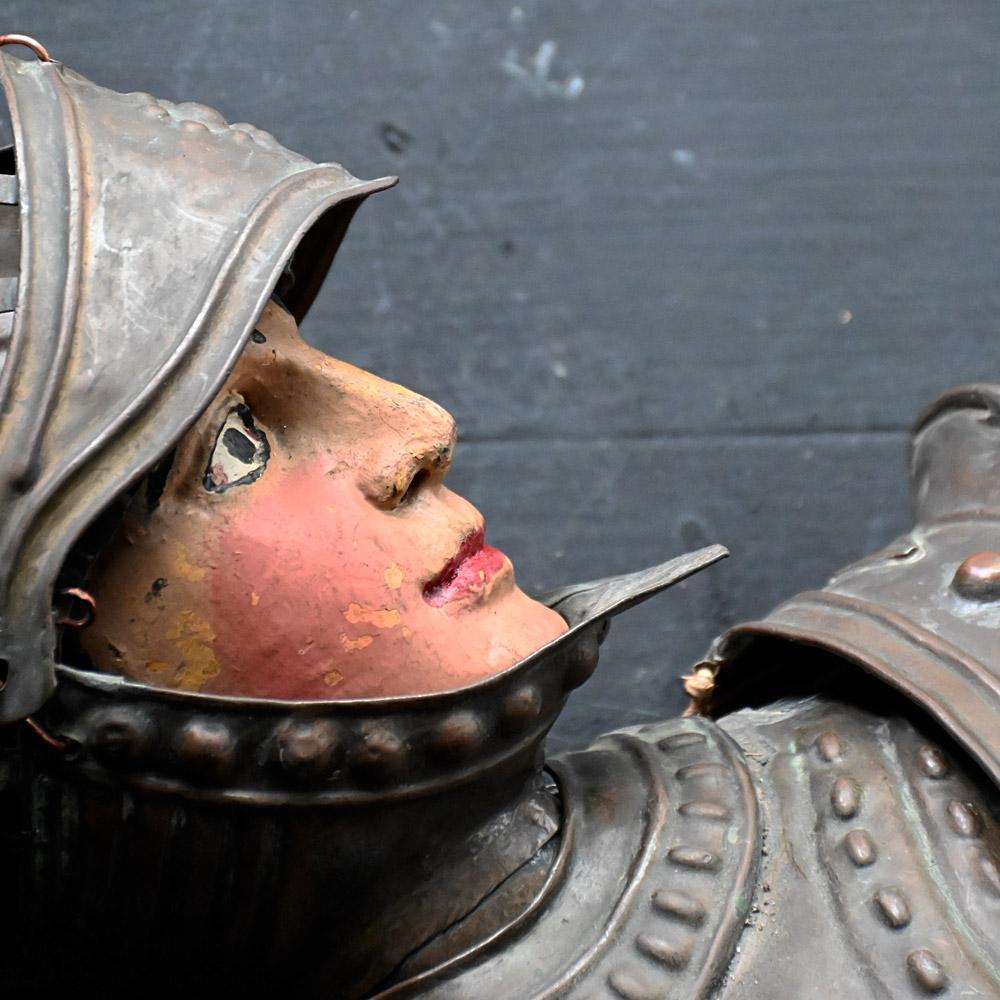 Sizilianischer Marionette-Ritter mitild aus der Mitte des 19. Jahrhunderts  (Spätes 19. Jahrhundert) im Angebot