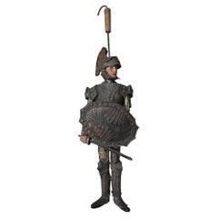 Mid-19th Century Sicilian Marionette Knight with Sheild 