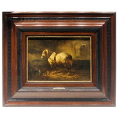 Used Mid-19th Century Signed Dutch Painting