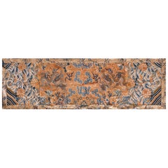 Mid 19th Century Silk Chinese Dragon Embroidery ( 1'8" x 4'6" - 51 x 137 )