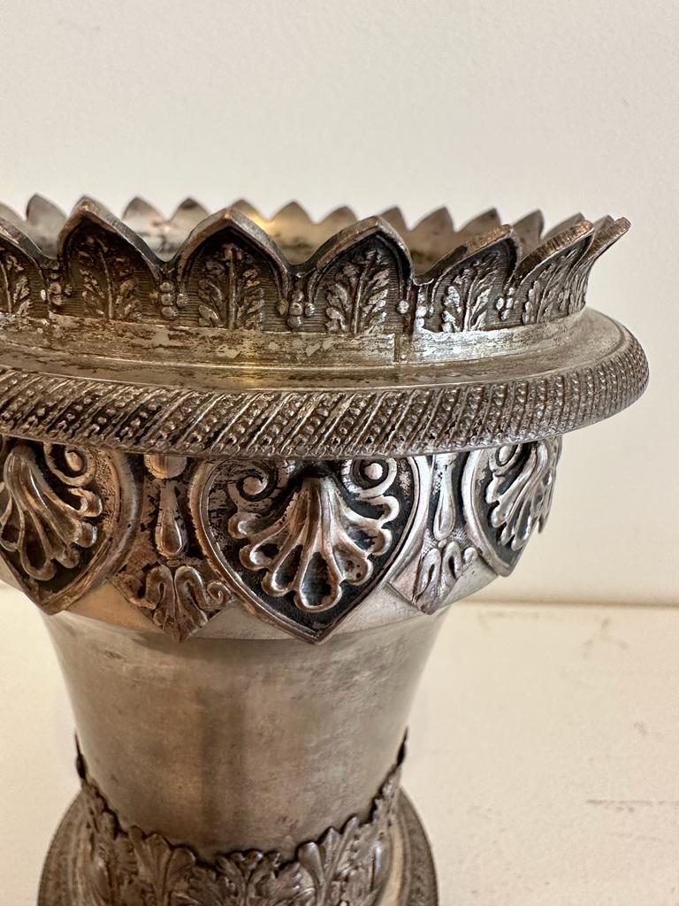Mid-19th Century Silver Vase Owned and Marked by a Jewish Family  For Sale 1
