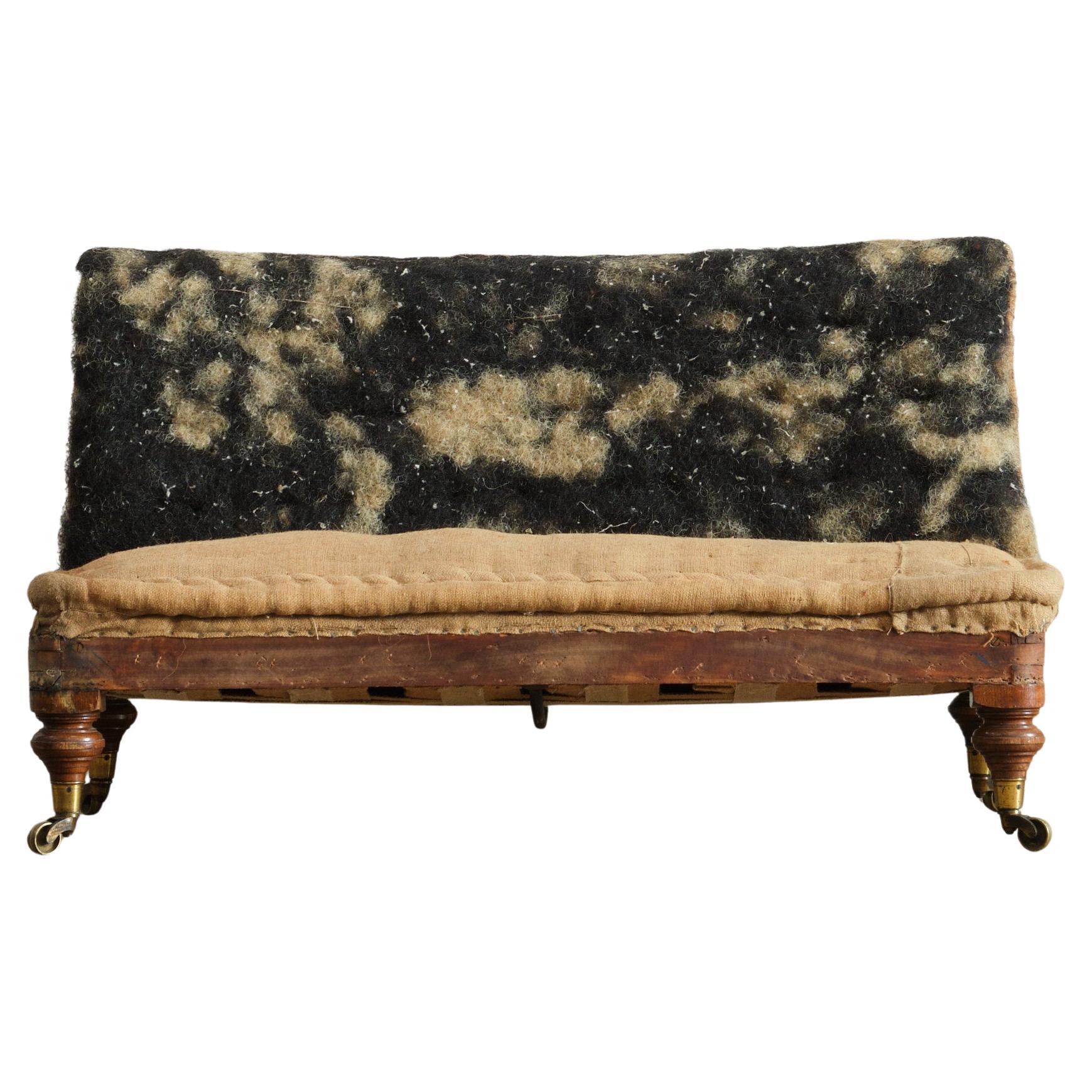 Mid 19th Century Slipper Sofa c1860 For Sale