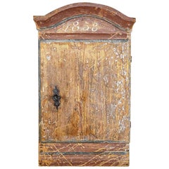 Mid-19th Century Small Swedish Wall Hanging Cupboard