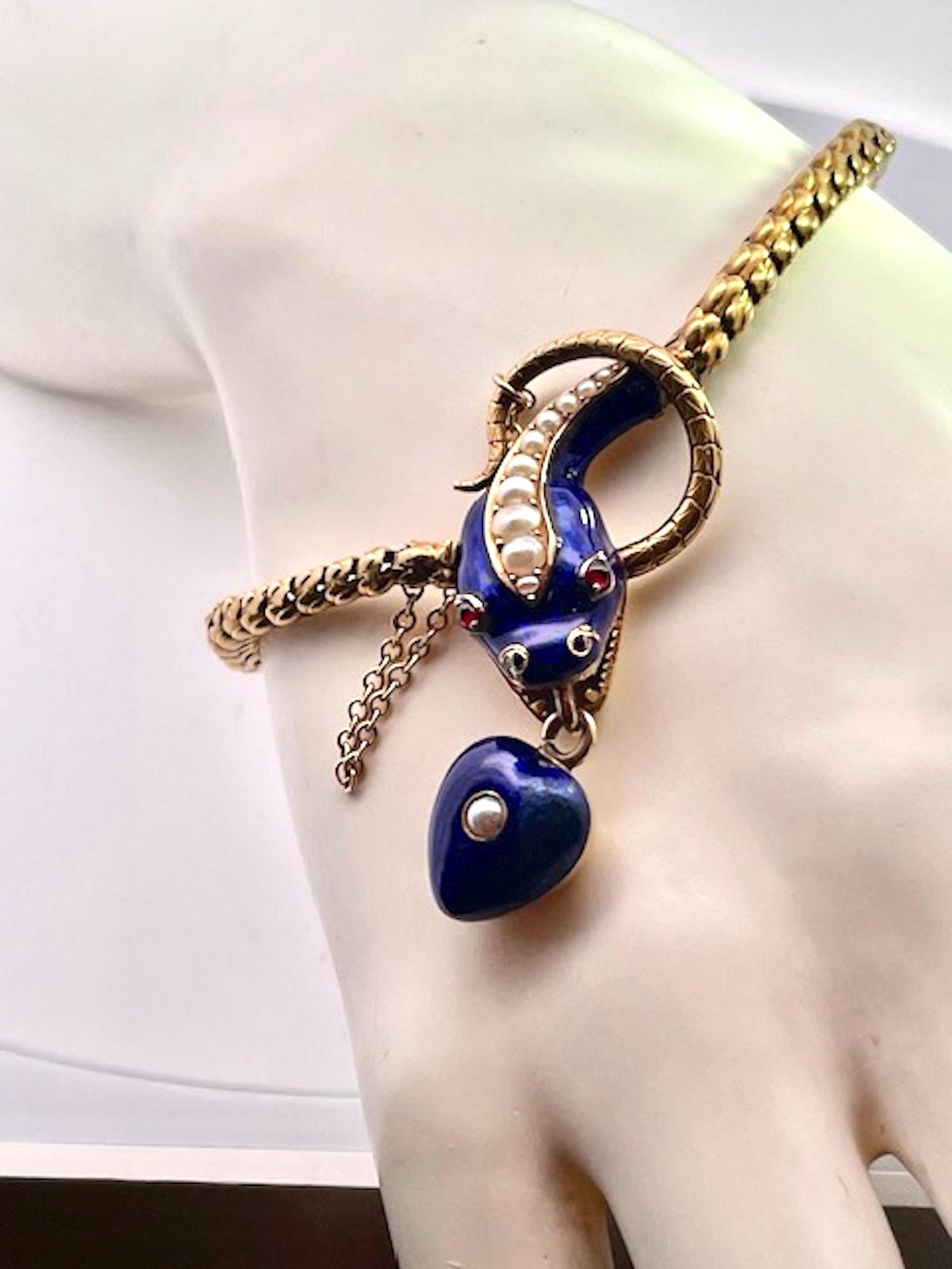 Mid 19th Century Snake Bracelet circa 1860 For Sale 4