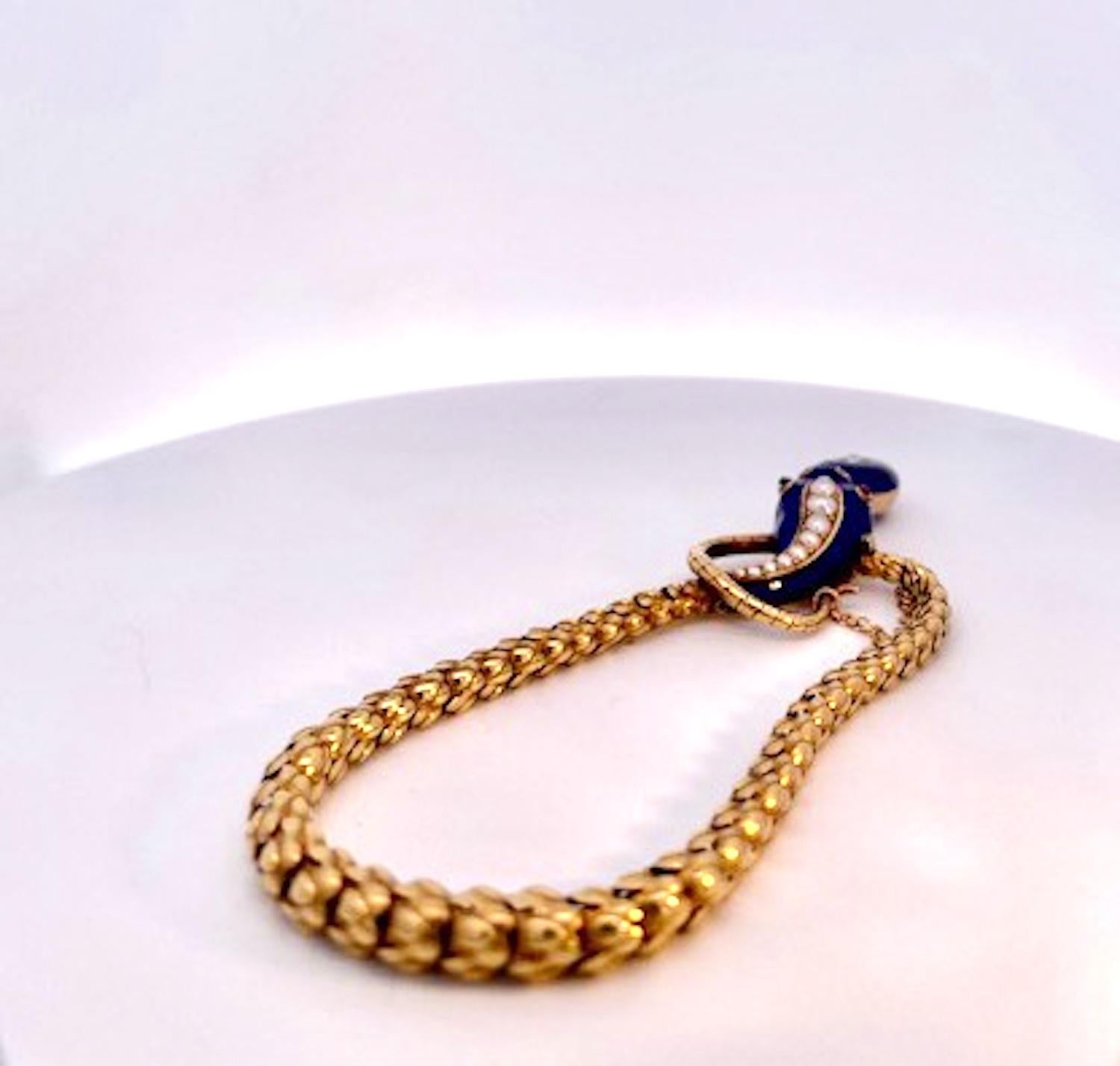 Mid 19th Century Snake Bracelet circa 1860 For Sale 6