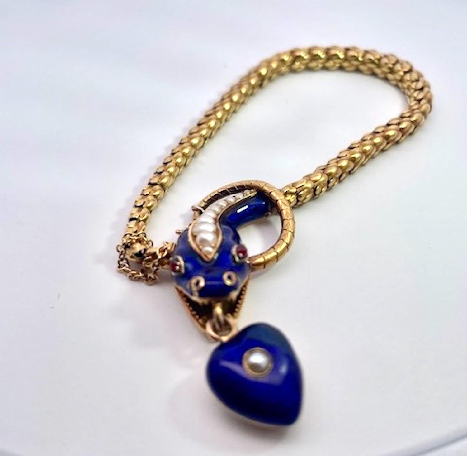 Mid 19th Century Snake Bracelet circa 1860 For Sale 1
