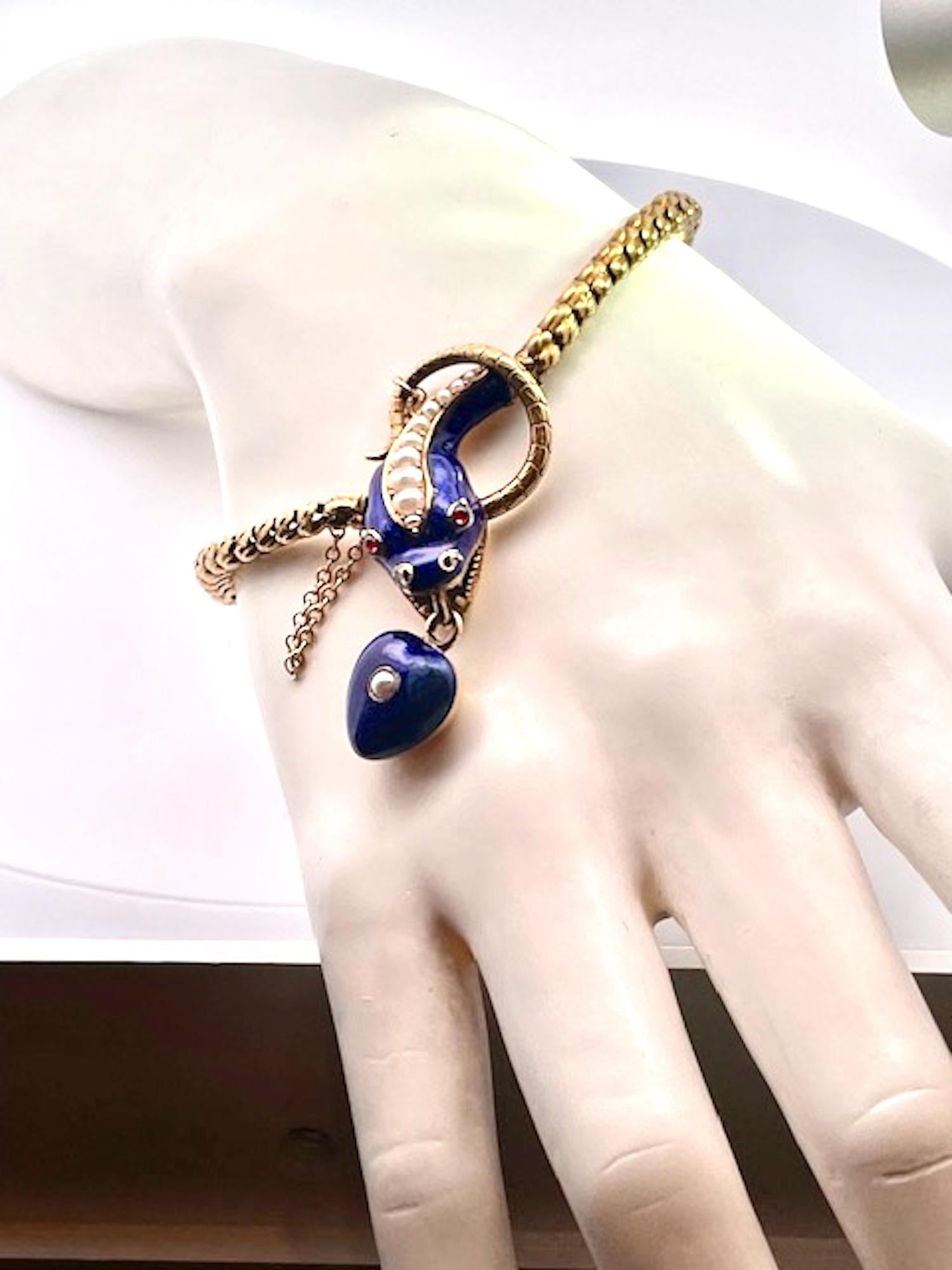Mid 19th Century Snake Bracelet circa 1860 For Sale 2