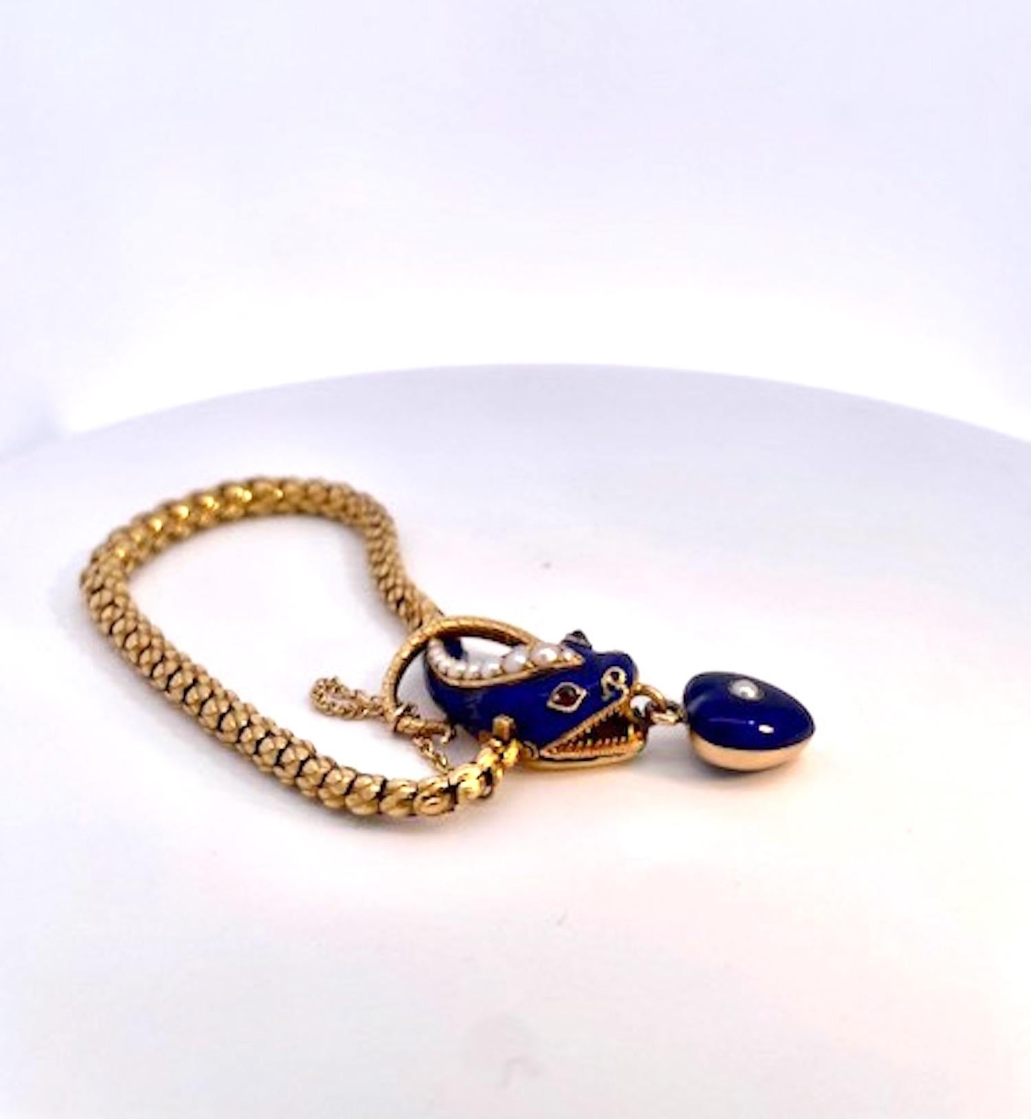 Mid 19th Century Snake Bracelet circa 1860 For Sale 3