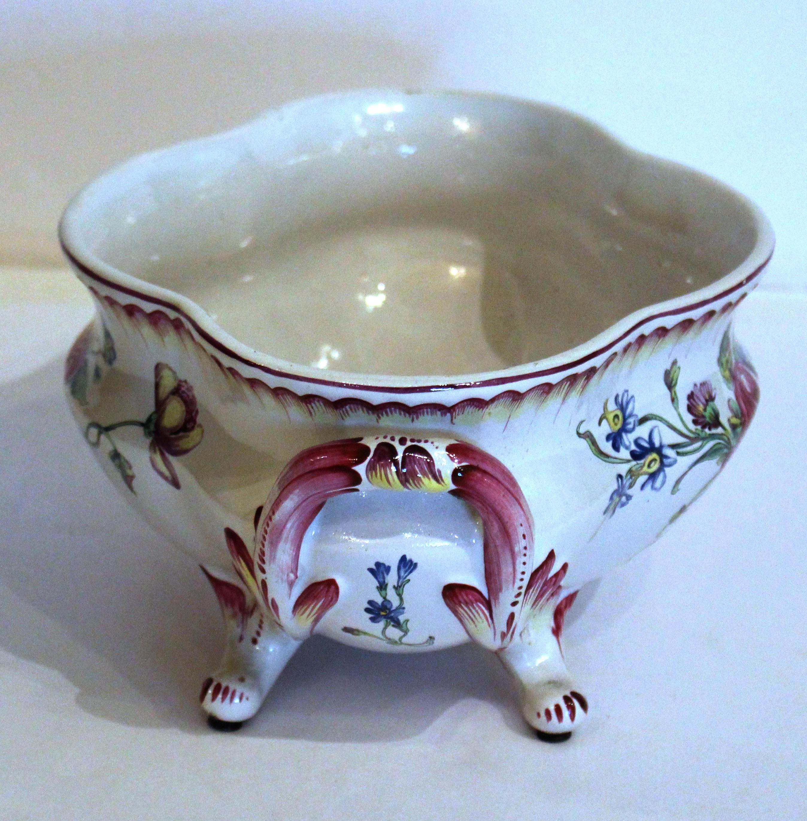 Faience Mid-19th Century Soup Tureen and Underplate For Sale