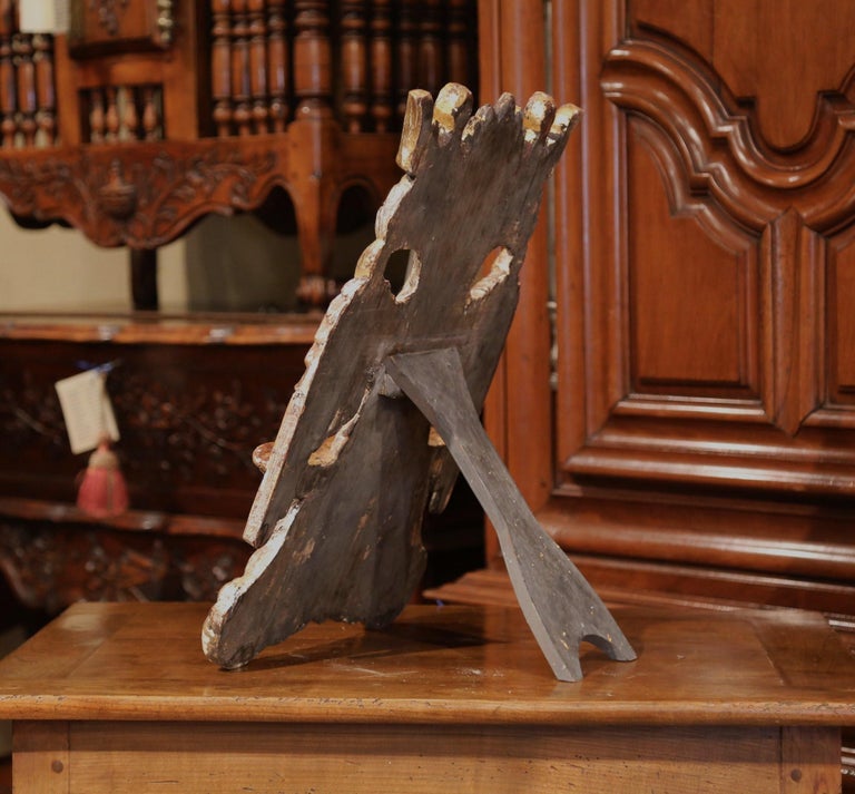 Mid19th Century Spanish Carved Giltwood and Silver Holy Bible Book