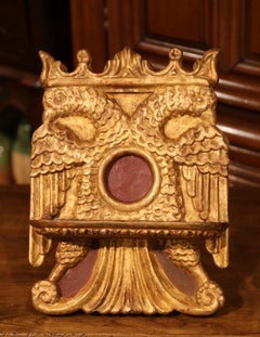 Mid-19th Century Spanish Carved Giltwood Book Stand Holder