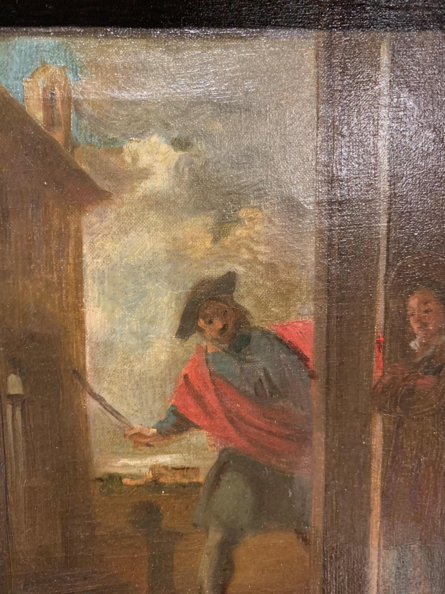 Mid-19th Century Spanish Oil Painting of Saint Francis For Sale 6