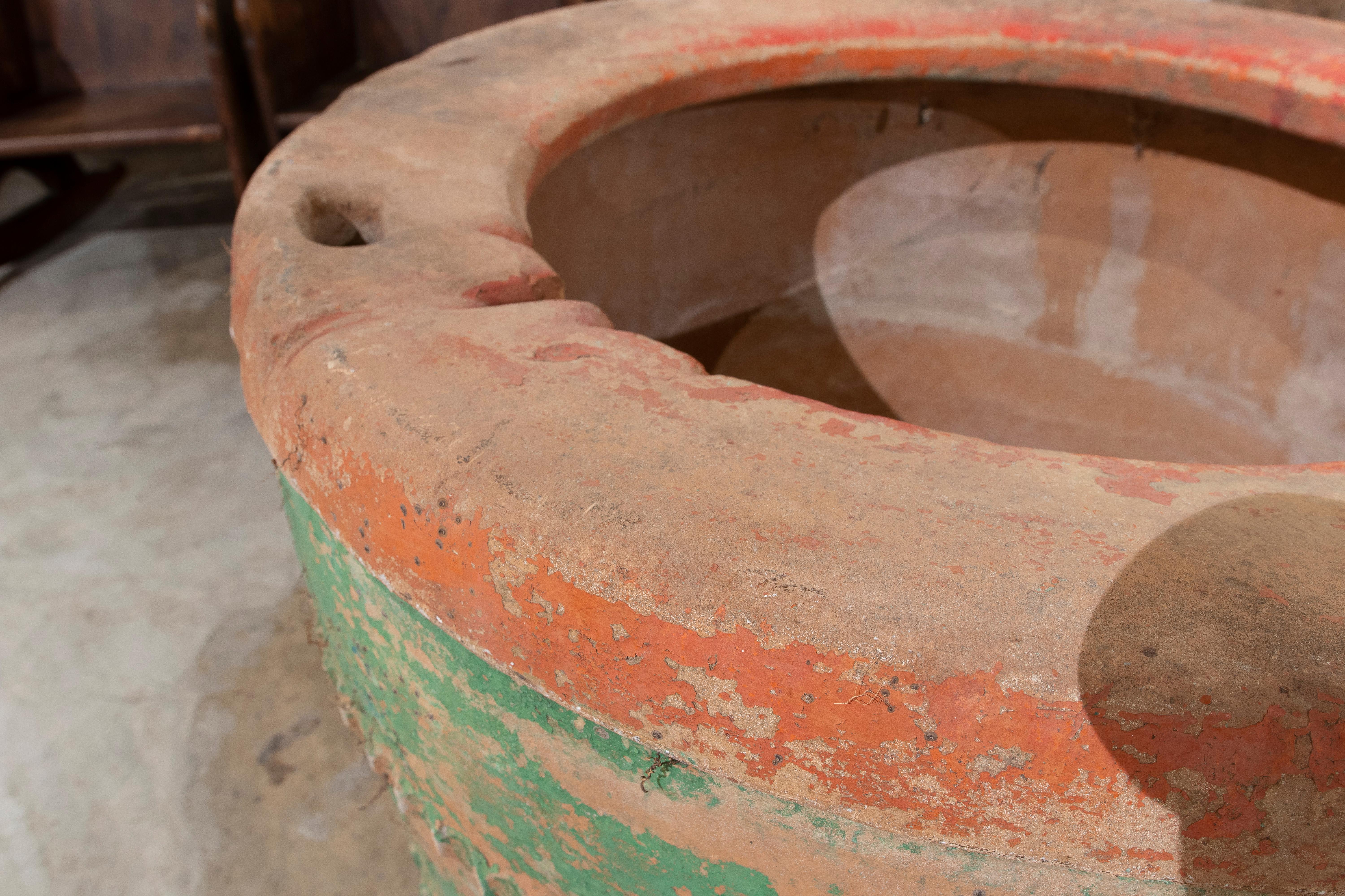 Mid-19th Century Spanish Terracotta Earthenware Water Well 10
