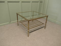 Mid 19th Century Square Brass Coffee Table