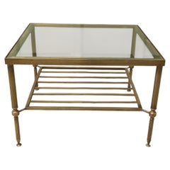 Mid 19th Century Square Brass Coffee Table