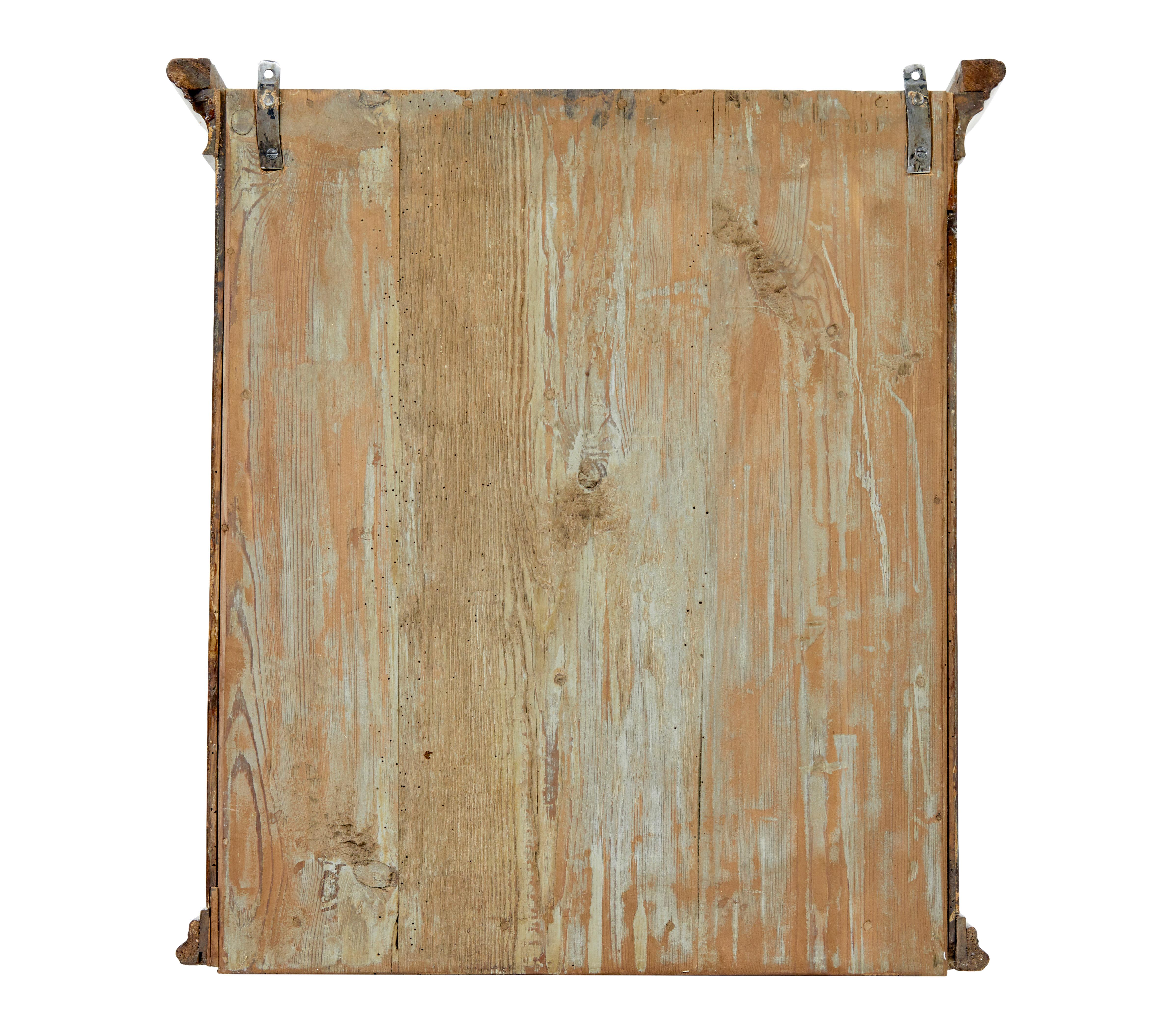19th Century Mid 19th century Swedish alder root wall cupboard
