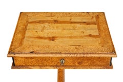 Mid 19th century Swedish burr birch work table