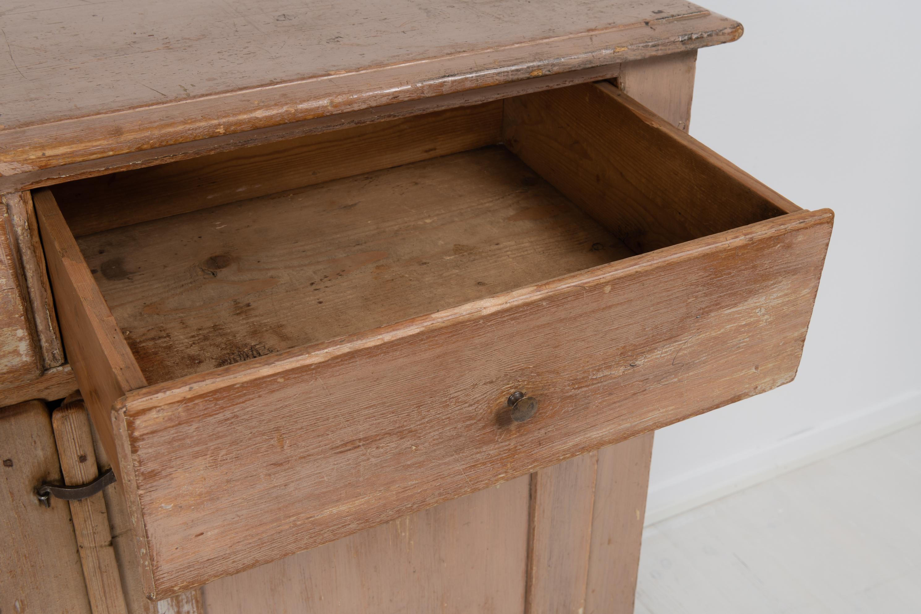 Mid 19th Century Swedish Country Home Sideboard For Sale 8