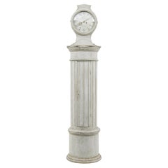 Mid-19th Century Swedish Decorative Column Long Case Clock