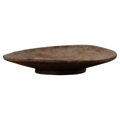 Mid 19th Century Swedish Folk Art Handmade Wood Platter