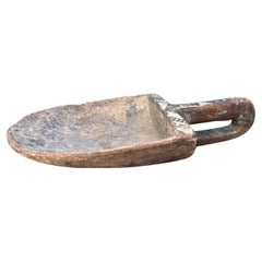 Mid-19th Century Swedish Hand-Carved Wooden Spade