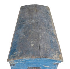 Mid 19th century Swedish hand painted dome top coffer
