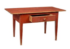 Mid 19th century Swedish hand painted pine side table