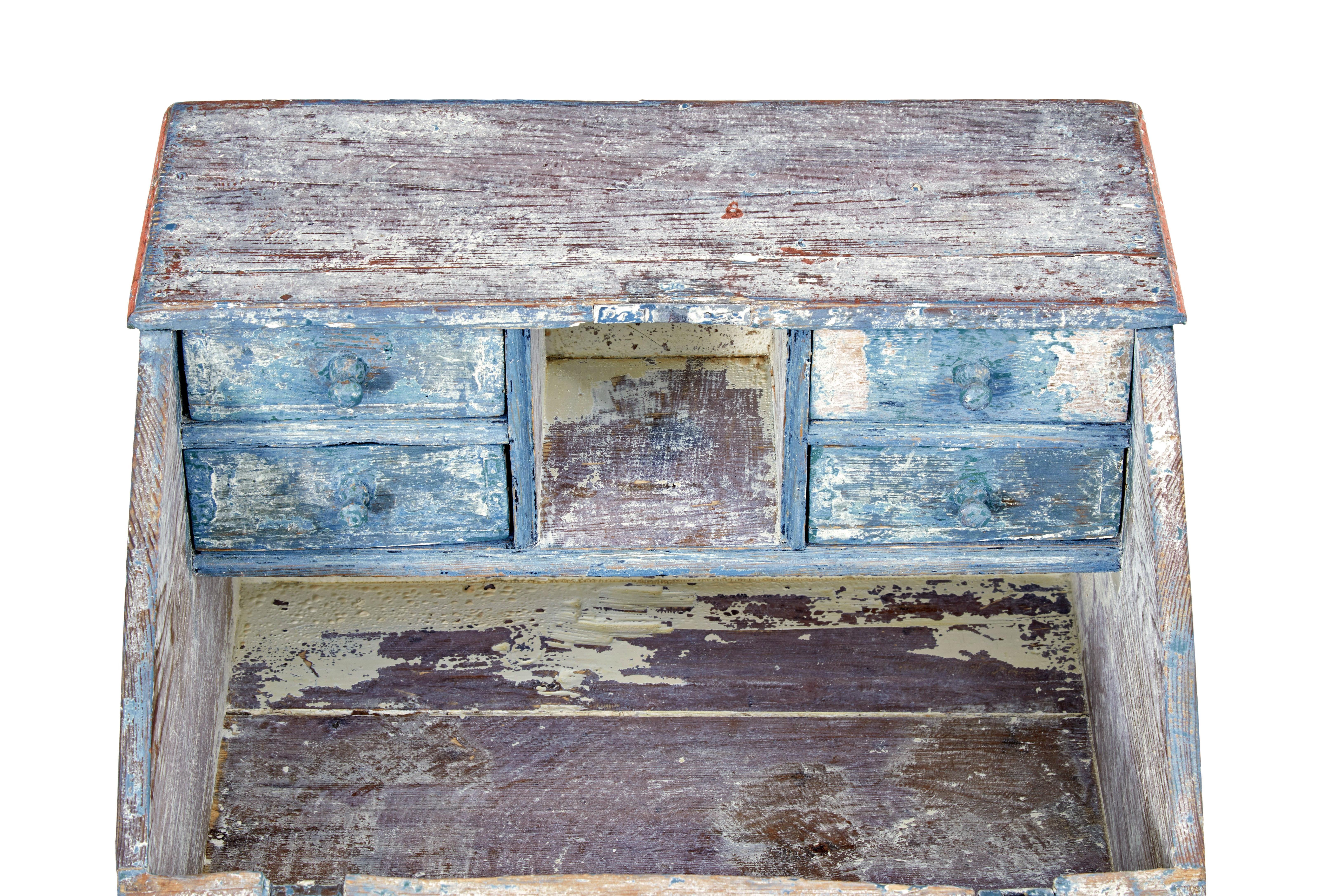 Folk Art Mid 19th century Swedish painted table top writing desk