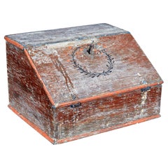 Mid 19th century Swedish painted table top writing desk